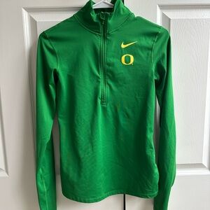 Nike Women's Green Sweater half zip